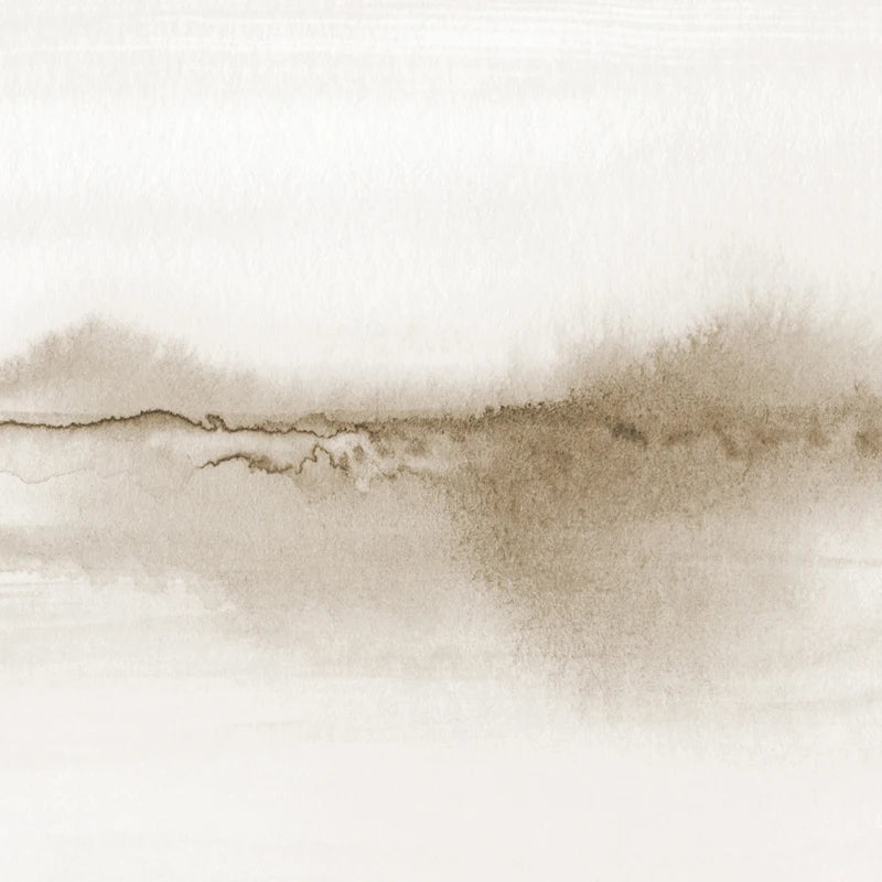 Abstract brown and beige watercolor texture on a white background