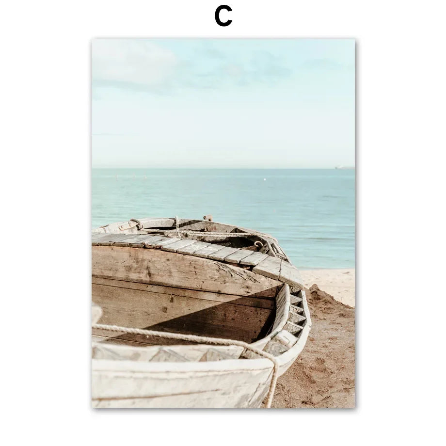 Minimalist Lifestyle Beach Landscape Wall Art Fine Art Canvas Prints Gallery Wall Pictures Of Calm For Living Room Scandinavian Home Decor 2024
