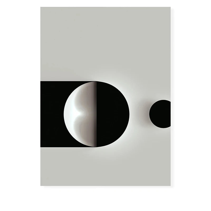 Minimalist Modern Aesthetics Abstract Geometric Wall Art Fine Art Canvas Prints Pictures For Modern Apartment Living Room Home Office Decor