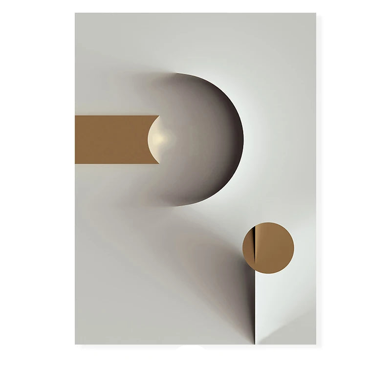 Minimalist Modern Aesthetics Abstract Geometric Wall Art Fine Art Canvas Prints Pictures For Modern Apartment Living Room Home Office Decor