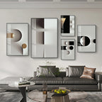 * Featured Sale * Minimalist Modern Aesthetics Abstract Geometric Wall Art Fine Art Canvas Prints Pictures For Modern Apartment Living Room Home Office Decor