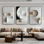 * Featured Sale * Minimalist Modern Aesthetics Abstract Geometric Wall Art Fine Art Canvas Prints Pictures For Modern Apartment Living Room Home Office Decor