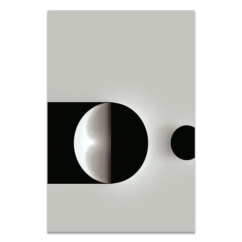 Minimalist Modern Aesthetics Abstract Geometric Wall Art Fine Art Canvas Prints Pictures For Modern Apartment Living Room Home Office Decor