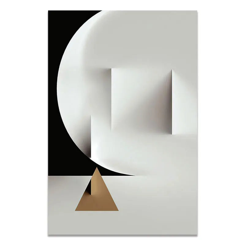 Minimalist Modern Aesthetics Abstract Geometric Wall Art Fine Art Canvas Prints Pictures For Modern Apartment Living Room Home Office Decor