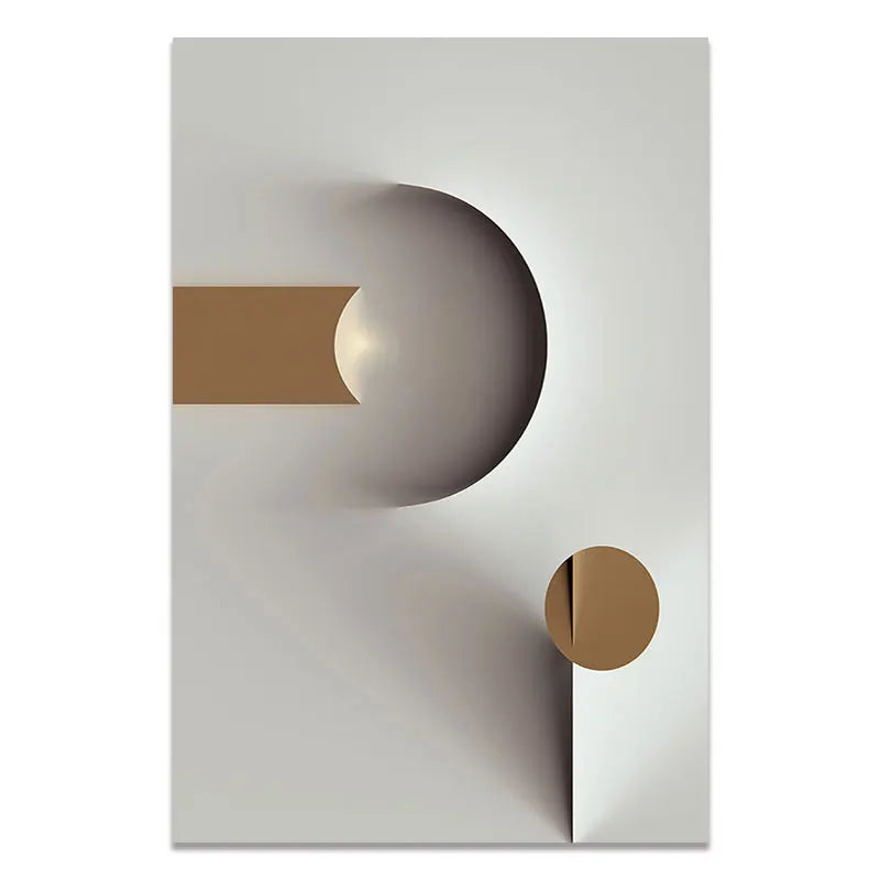 Minimalist Modern Aesthetics Abstract Geometric Wall Art Fine Art Canvas Prints Pictures For Modern Apartment Living Room Home Office Decor