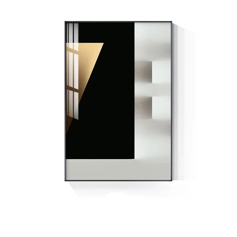 Minimalist Modern Aesthetics Abstract Geometric Wall Art Fine Art Canvas Prints Pictures For Modern Apartment Living Room Home Office Decor