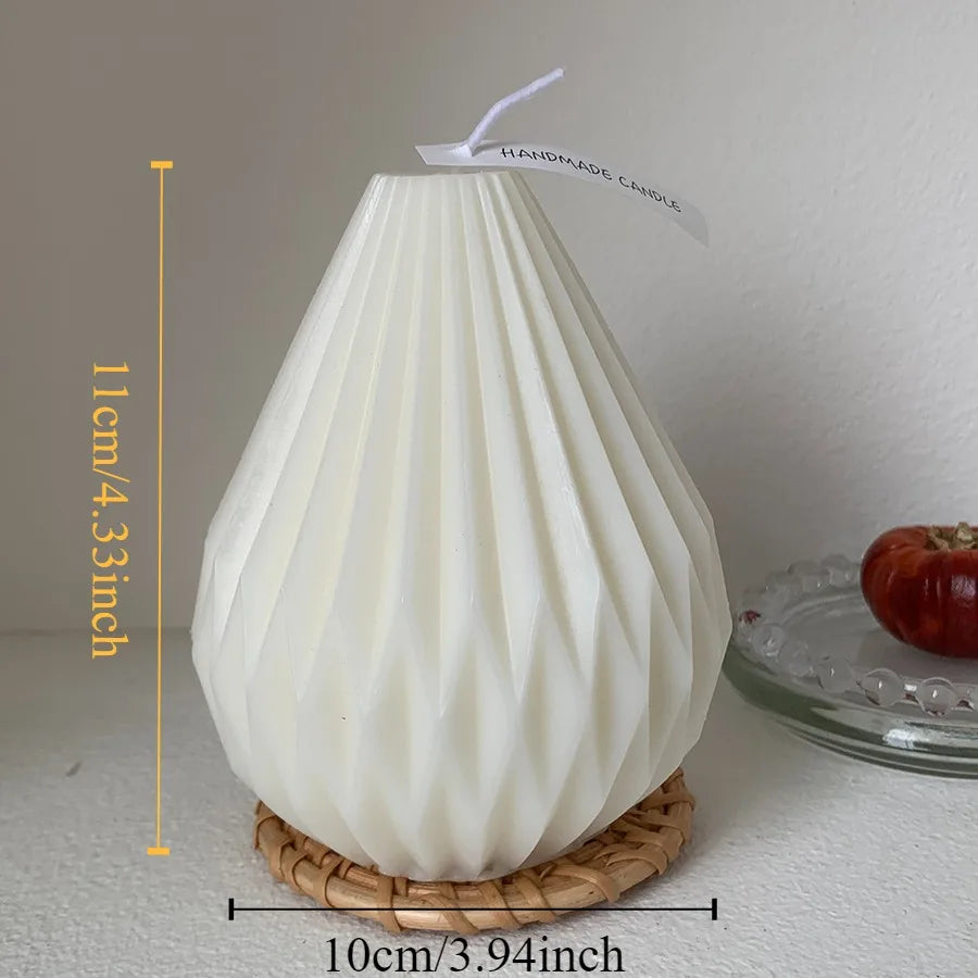 Minimalist Neutral Color Smokeless Nordic Candles For Living Room Coffee Table Mantelpiece Decor For Scandinavian Inspired Interiors