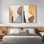 Minimalist Neutral Tones Scandinavian Abstract Wall Art Fine Art Canvas Prints Pictures For Modern Apartment Living Room Home Office Art Decor 2025