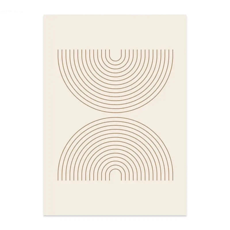Minimalist Sun Moon Line Art Wall Art Fine Art Canvas Prints Neutral Color Gallery Wall Pictures For Modern Living Room Scandinavian Home Decor 2024