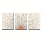 Minimalist Sun Rising Illustration Wall Art Fine Art Canvas Prints Pictures For Modern Apartment Living Room Bedroom Home Office Art Decor