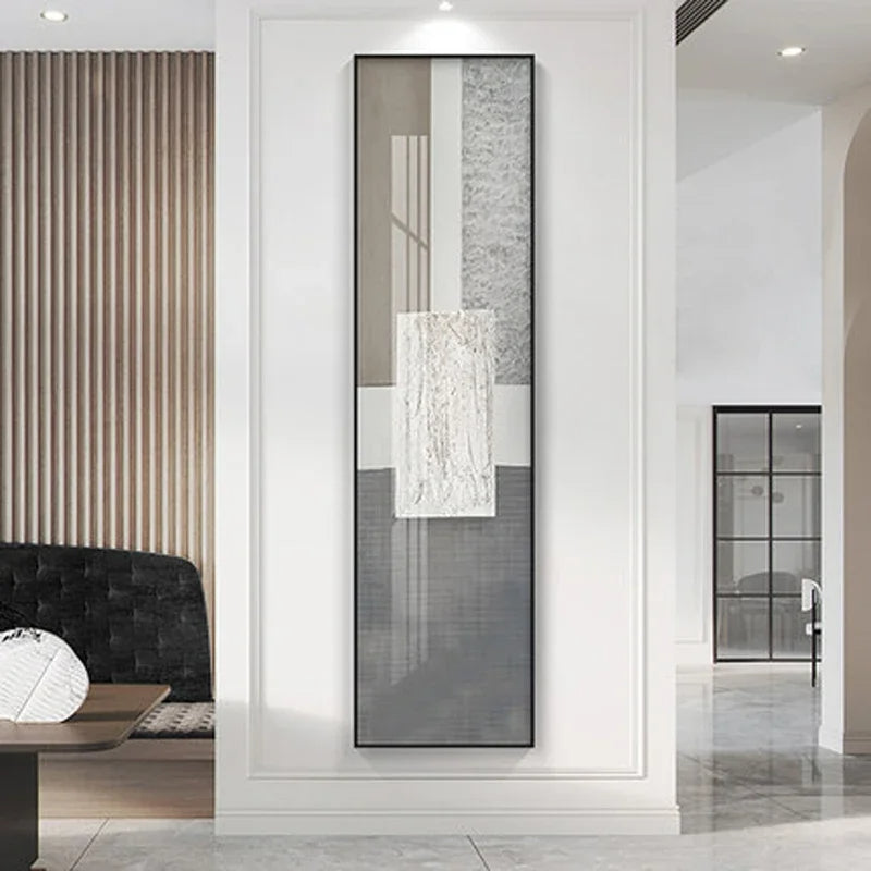 Minimalist Urban Abstract Wall Art Tall Vertical Format Canvas Prints Tall Vertical Pictures For Entrance Foyer Living Room Home Office Decor