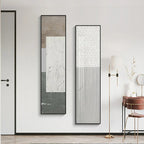 Minimalist Urban Abstract Wall Art Tall Vertical Format Canvas Prints Tall Vertical Pictures For Entrance Foyer Living Room Home Office Decor