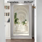 Minimalist White Interior Archways Inspirational Architectural Wall Art Fine Art Canvas Print Picture For Entryway Hallway Foyer Art Decor