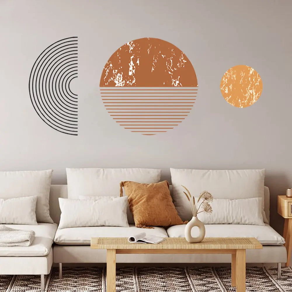 Stickers rond motif geometrique - Autocollant muraux et deco