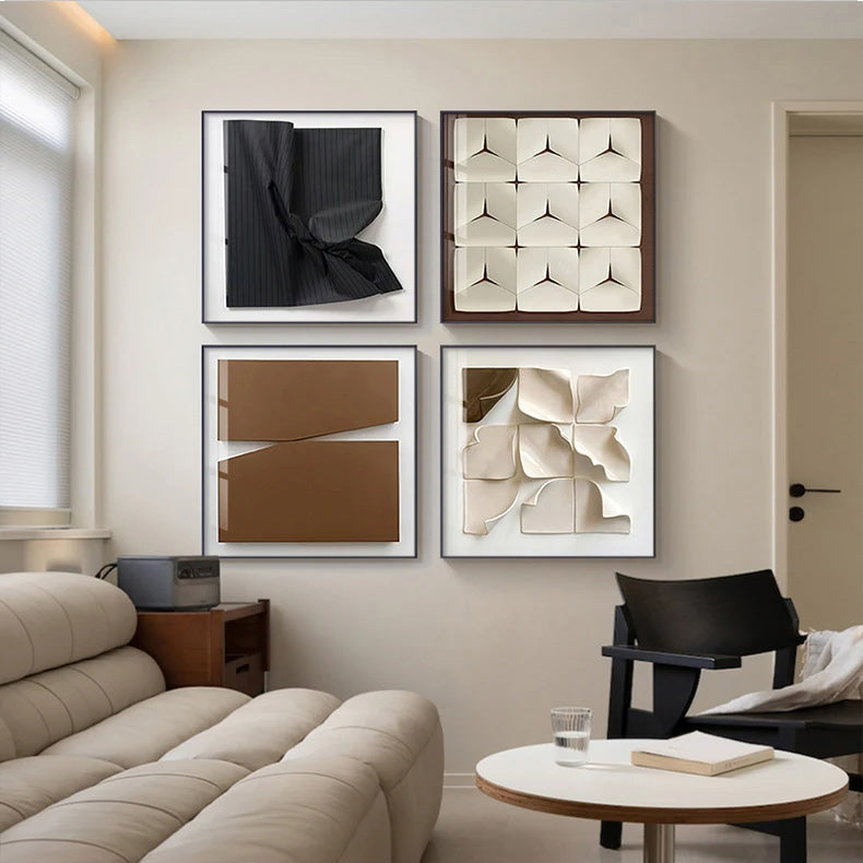 Modern Architectural Abstract 3D Effect Wall Art Fine Art Canvas Print ...