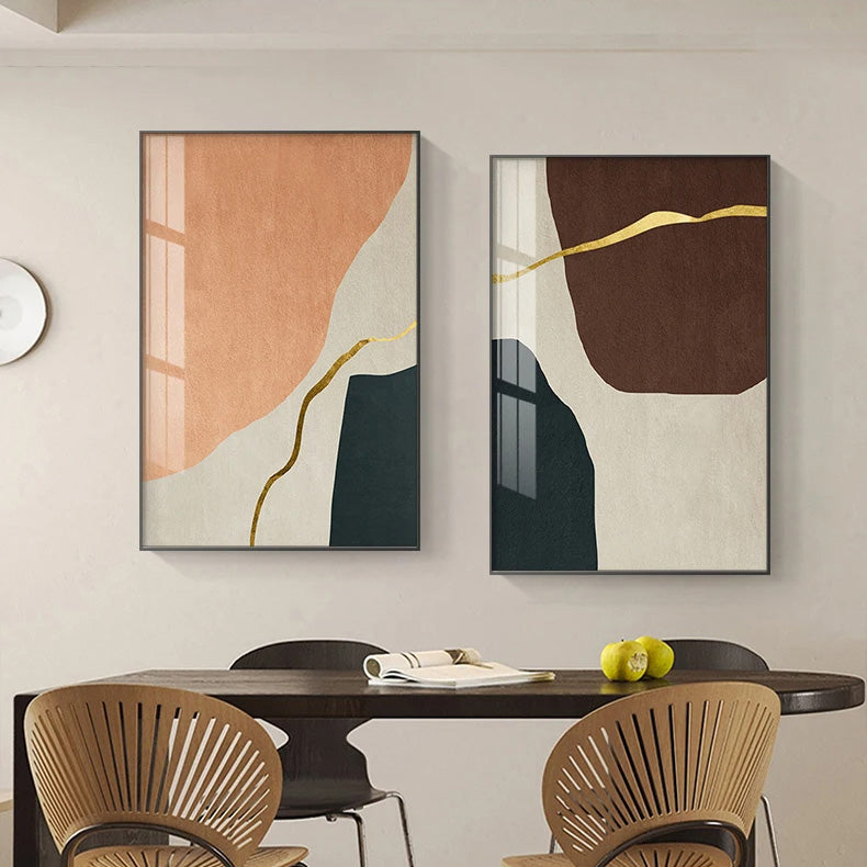 Modern Color Palette Nordic Abstract Wall Art Fine Art Canvas Prints Pictures For Living Room Bedroom Home Office Hotel Room Art Decor