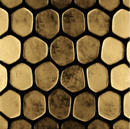 Modern Abstract Aesthetics Black Golden Geometric Wall Art Fine Art Canvas Prints Square Format Pictures For Living Room Home and Office Art Decor