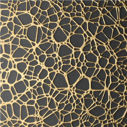 Modern Abstract Aesthetics Black Golden Geometric Wall Art Fine Art Canvas Prints Square Format Pictures For Living Room Home and Office Art Decor