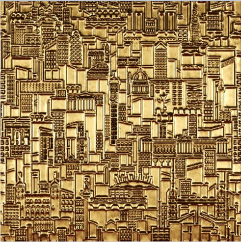 Modern Abstract Aesthetics Black Golden Geometric Wall Art Fine Art Canvas Prints Square Format Pictures For Living Room Home and Office Art Decor