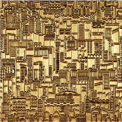 Modern Abstract Aesthetics Black Golden Geometric Wall Art Fine Art Canvas Prints Square Format Pictures For Living Room Home and Office Art Decor