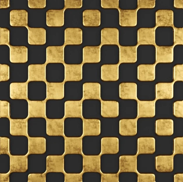 Gold and black geometric pattern