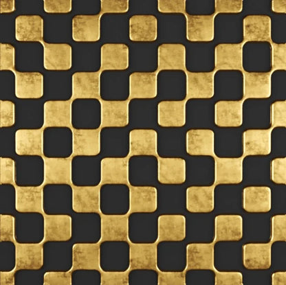Gold and black geometric pattern