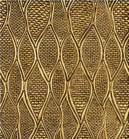 Textured gold pattern with interlocking shapes
