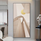 Modern Abstract Architectural Sunrise Wall Art Fine Art Canvas Prints Pictures For Contemporary Loft Apartment Home Office Foyer Art Decor