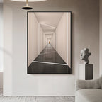 Modern Abstract Architectural Wall Art Fine Art Canvas Prints Visual Space Extension Pictures For Living Room Reception Studio Foyer Art Decor