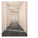 Modern Abstract Architectural Wall Art Fine Art Canvas Prints Visual Space Extension Pictures For Living Room Reception Studio Foyer Art Decor