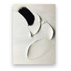 Modern Abstract Black & White Minimalist Wall Art Fine Art Canvas Prints Textural Design Pictures For Modern Loft Apartment Home Office Decor