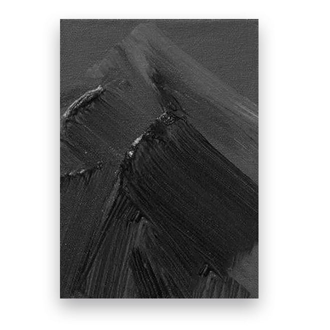 Modern Abstract Black & White Minimalist Wall Art Fine Art Canvas Prints Textural Design Pictures For Modern Loft Apartment Home Office Decor