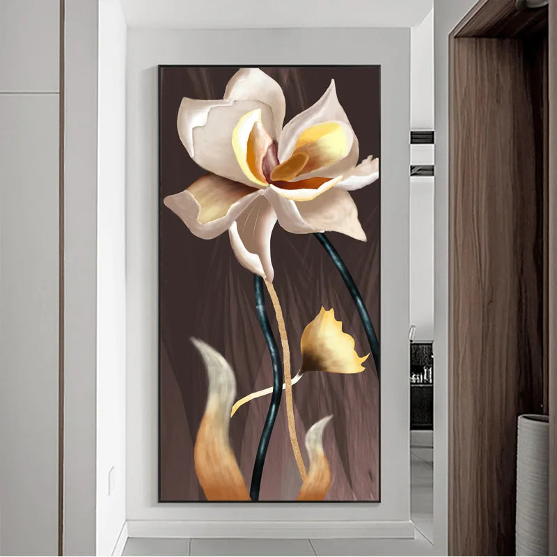 Modern Abstract Botanical Wall Art Fine Art Canvas Prints Colorful Contemporary Floral Art For Kitchen Living Room Dining Room Art For Modern Apartment Decor 2025