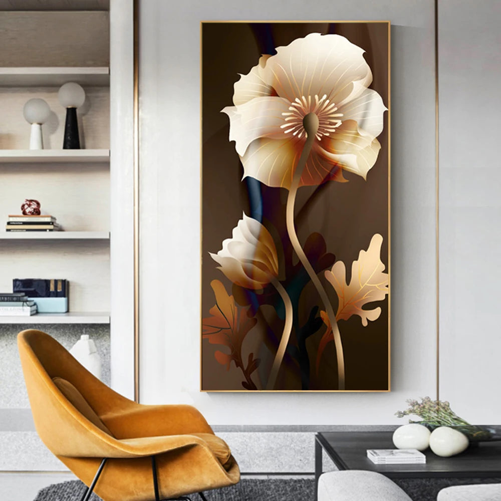 Modern Abstract Botanical Wall Art Fine Art Canvas Prints Colorful Contemporary Floral Art For Kitchen Living Room Dining Room Art For Modern Apartment Decor 2025