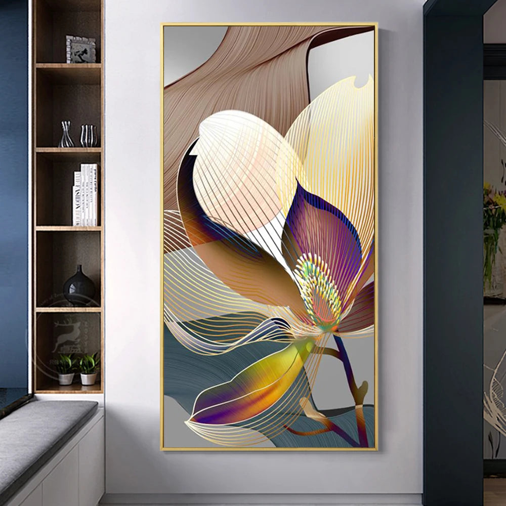 Modern Abstract Botanical Wall Art Fine Art Canvas Prints Colorful Contemporary Floral Art For Kitchen Living Room Dining Room Art For Modern Apartment Decor 2025