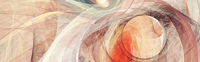 Abstract art with swirling colors and patterns