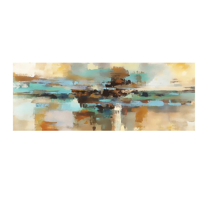 Modern Abstract Design Wide Format Wall Art Fine Art Canvas Print Horizontal Format Picture For Above The Sofa Art For Above The Bed
