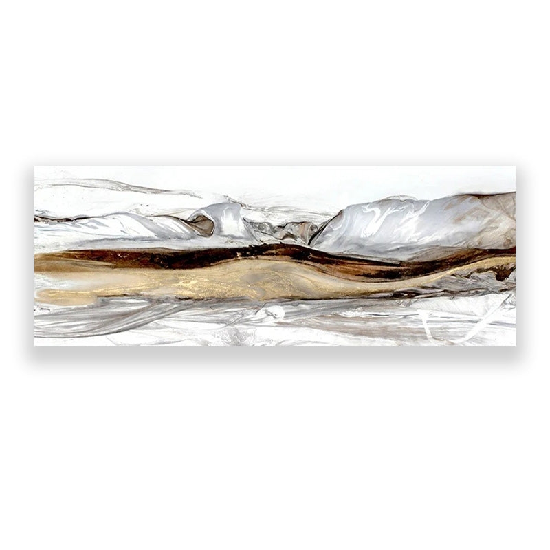 Modern Abstract Design Wide Format Wall Art Fine Art Canvas Print Horizontal Format Picture For Above The Sofa Art For Above The Bed