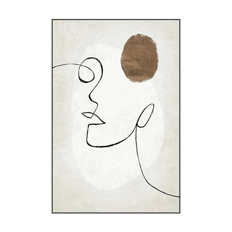 Modern Abstract Figure Art Line Art Wall Art Fine Art Canvas Prints Minimalist Pictures For Bedroom Living Room Art For Contemporary Interiors