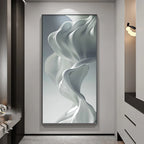 Modern Abstract Flowing Liquid Silk Wall Art Fine Art Canvas Prints Poster Pictures For Living Room Entranceway Foyer Light Luxury Home Office Decor