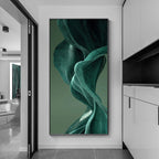 Modern Abstract Flowing Liquid Silk Wall Art Fine Art Canvas Prints Poster Pictures For Living Room Entranceway Foyer Light Luxury Home Office Decor