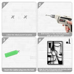 Modern Abstract Geometric Face Metal Wall Art 3d Wrought Iron Plaques For Living Room Dining Room Bedroom Creative Nordic Wall Decorations