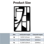 Modern Abstract Geometric Face Metal Wall Art 3d Wrought Iron Plaques For Living Room Dining Room Bedroom Creative Nordic Wall Decorations