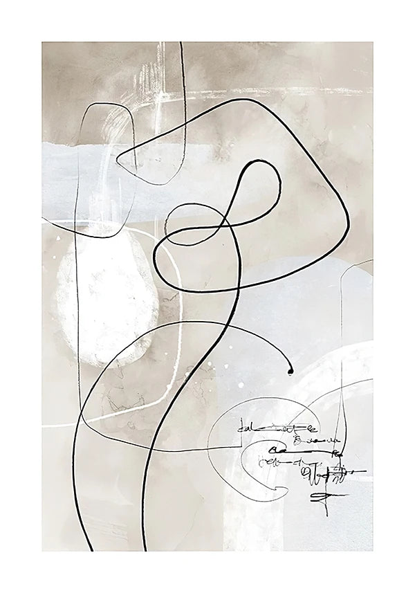 Modern Abstract Line Art Figure Art Gallery Wall Art Fine Art Canvas Prints Minimalist Lifestyle Pictures For Living Room Bedroom Art Decor