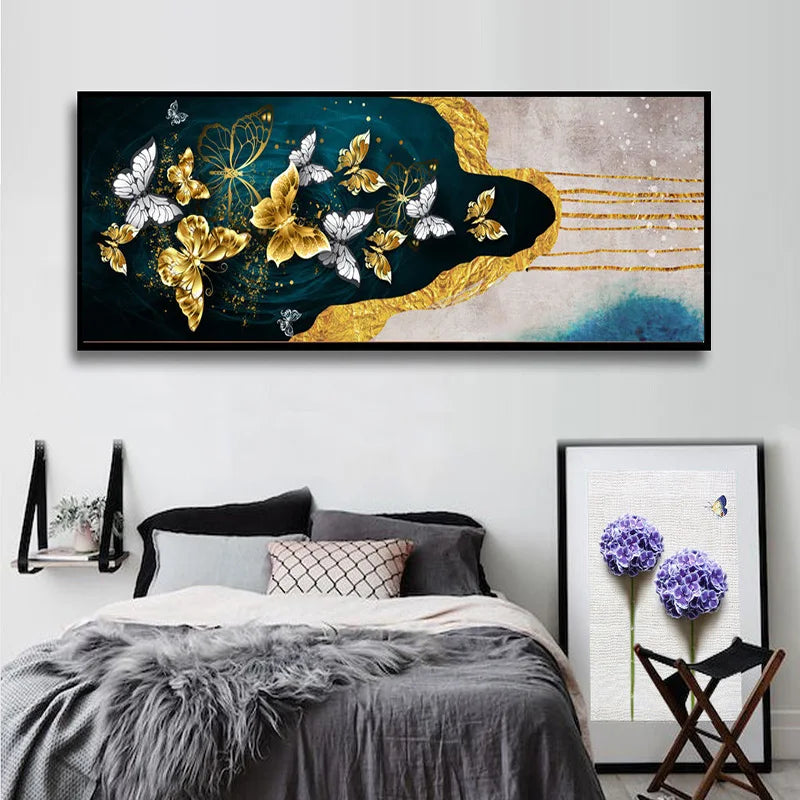 Modern Abstract Liquid Marble Wall Art Fine Art Canvas Prints Wide Format Pictures For Above The Sofa Art For Above The Bed