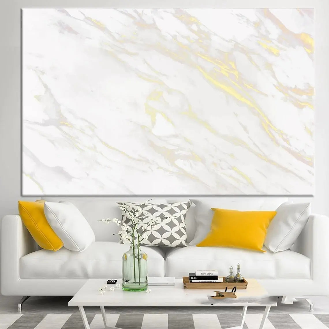 Modern Abstract Marble Print Wall Art Fine Art Canvas Prints Large Format Pictures For Living Room Bedroom Dining Room Art Decor