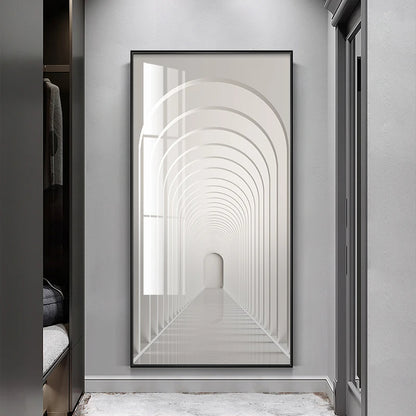 Modern Abstract Minimalist Arches Architecture Wall Art Fine Art Canvas Prints Pictures For Entrance Hall Foyer Living Room Home Office Decor