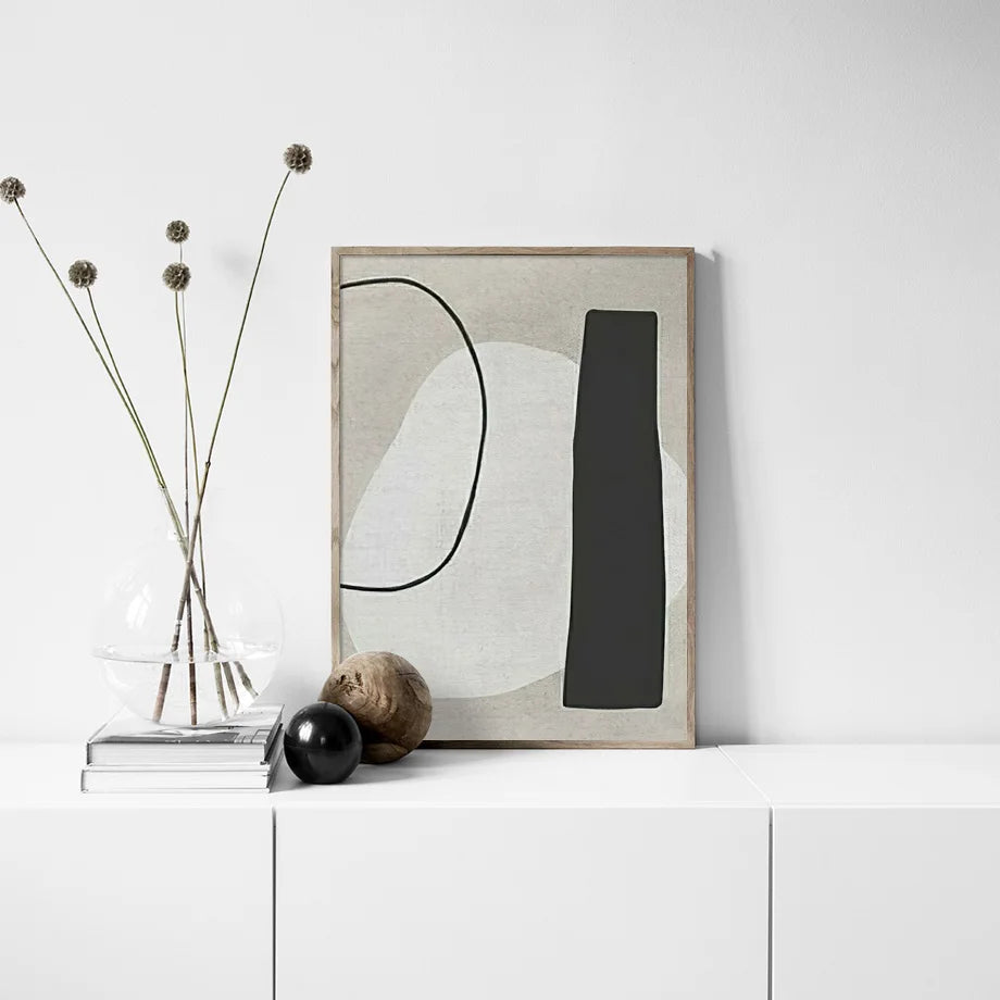 Modern Abstract Minimalist Black White Nordic Wall Art Fine Art Canvas Prints Pictures For Modern Apartment Art For Contemporary Interior Decor