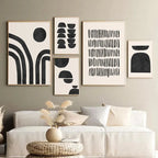 Modern Abstract Minimalist Feminine Body Art Line Art Wall Art Fine Art Canvas Prints Black White Posters Pictures For Contemporary Home Decor