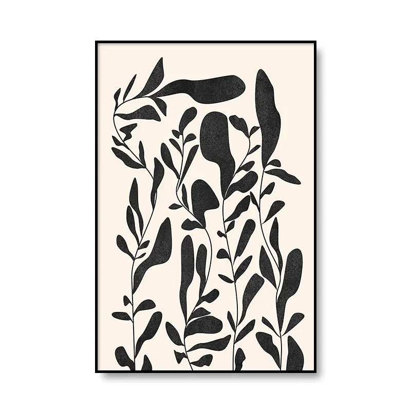 Modern Abstract Minimalist Feminine Body Art Line Art Wall Art Fine Art Canvas Prints Black White Posters Pictures For Contemporary Home Decor